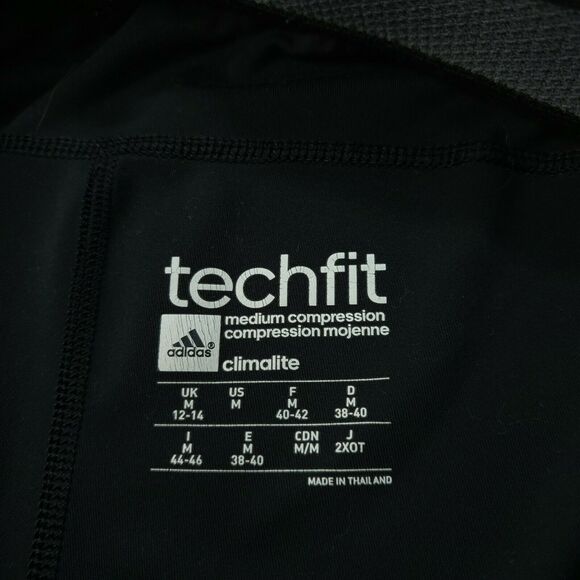 Adidas Techfit Climalite Yoga Running Athletic Leggings Womens Size M Black - Picture 3 of 4